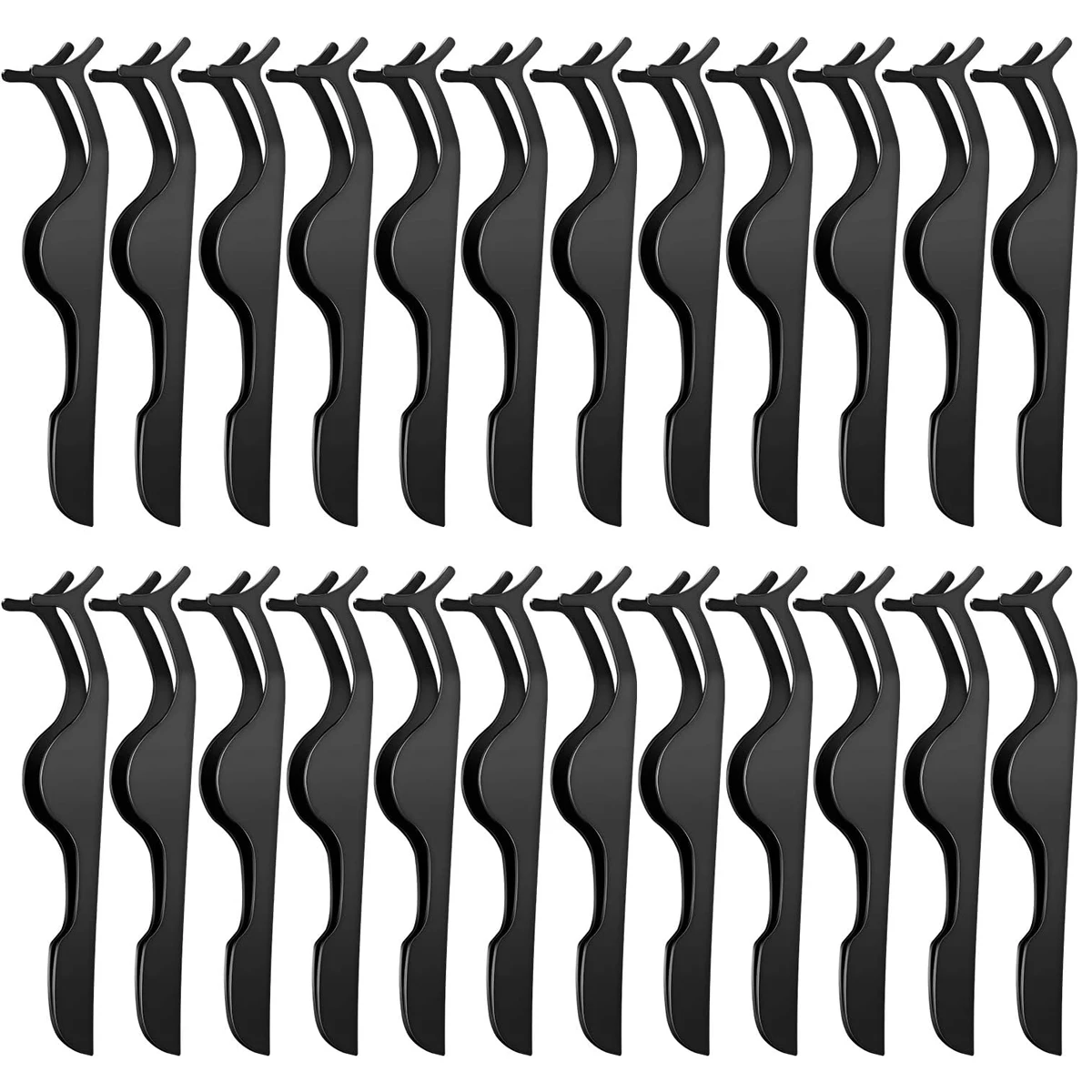 10Pcs Lashes Tweezers Eyebrow Clip Curler False Eyelash Forceps Auxiliary Clamp Removal Nipper Clip Makeup Lash Applicator Tool