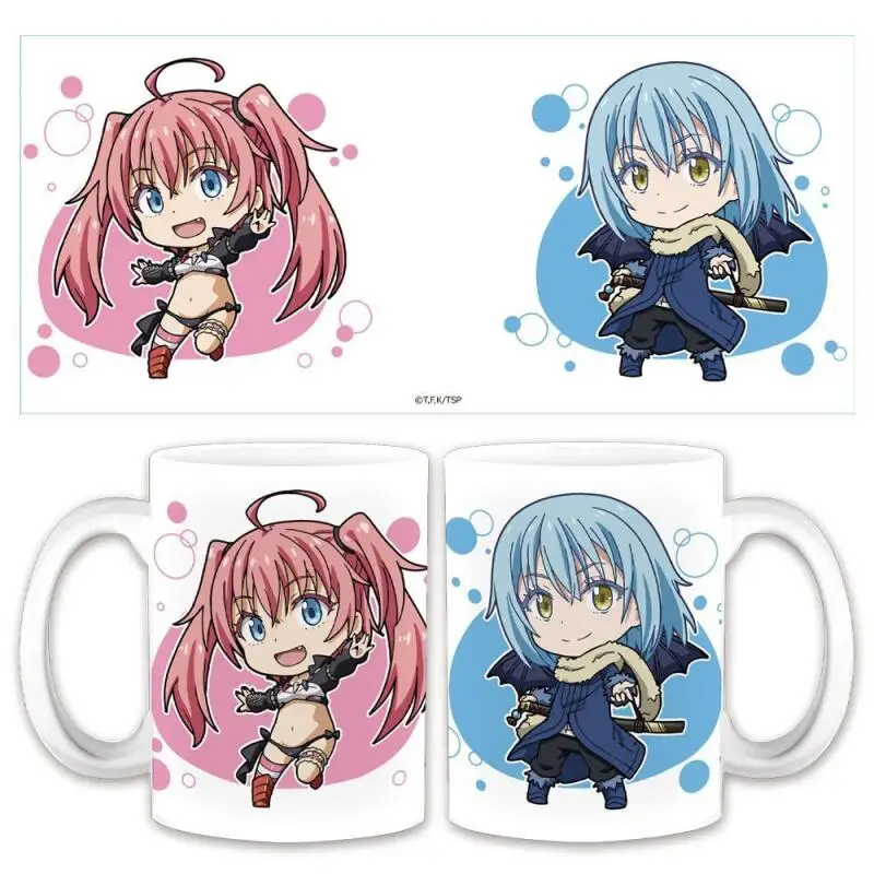 

330Ml Ceramic Mug for That Time I Got Reincarnated as a Slime Merchandise Cartoon Cute Milk Coffee bedroom office WaterCup Gift