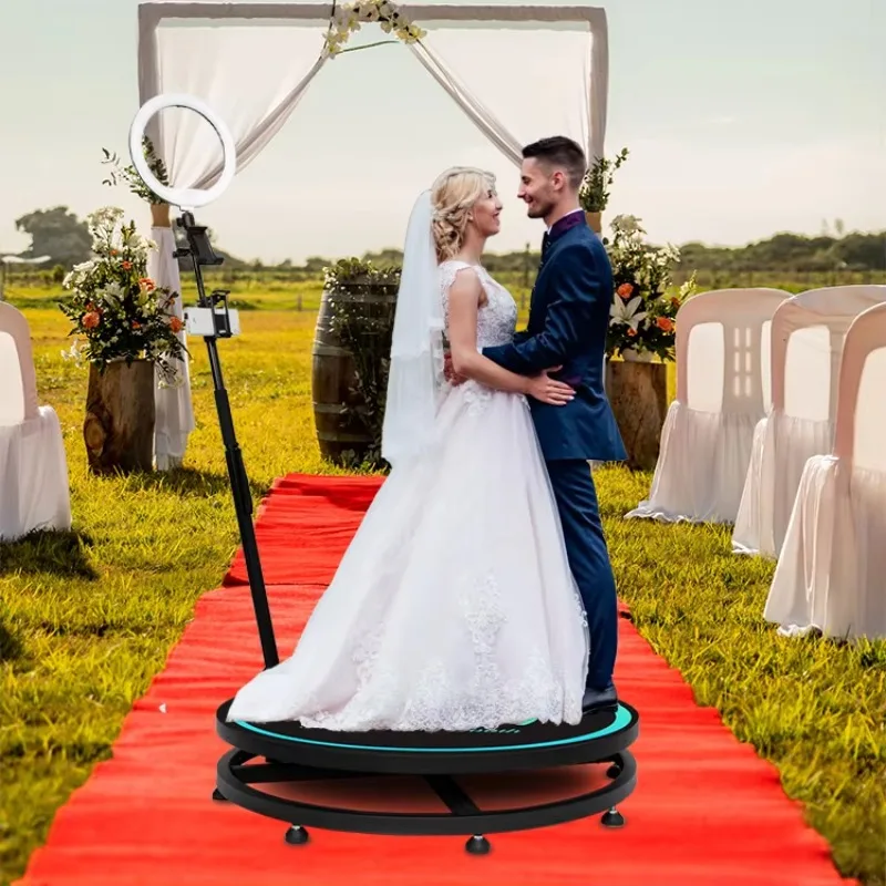 

Fast Delivery Software Wireless Control 57cm 68cm 360 Photo Booth for Wedding Stage