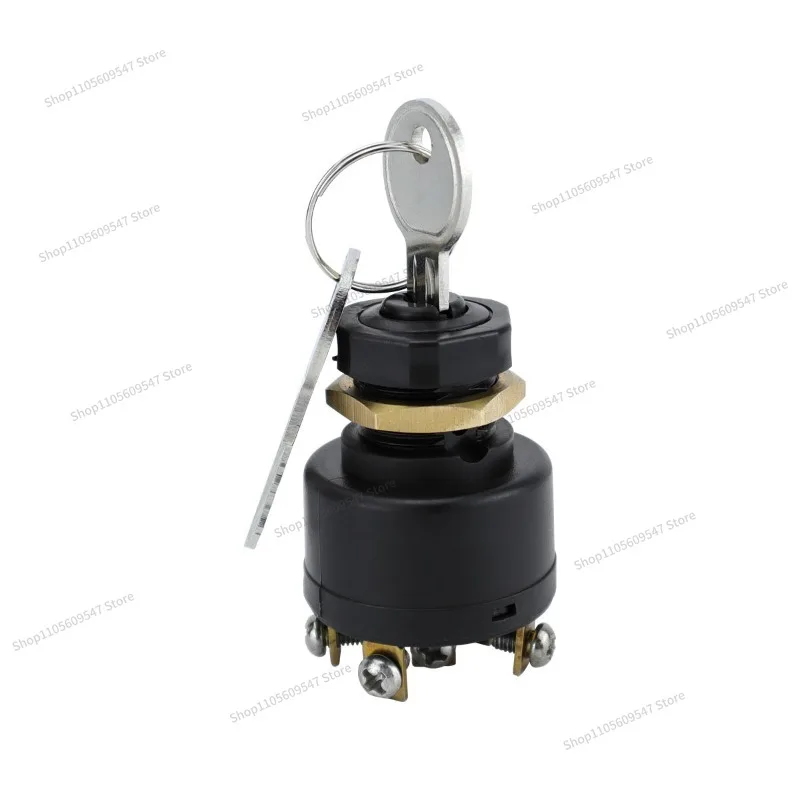 For yacht marine brass ship outboard ignition switch, ship inboard flame retardant power supply start switch with terminal