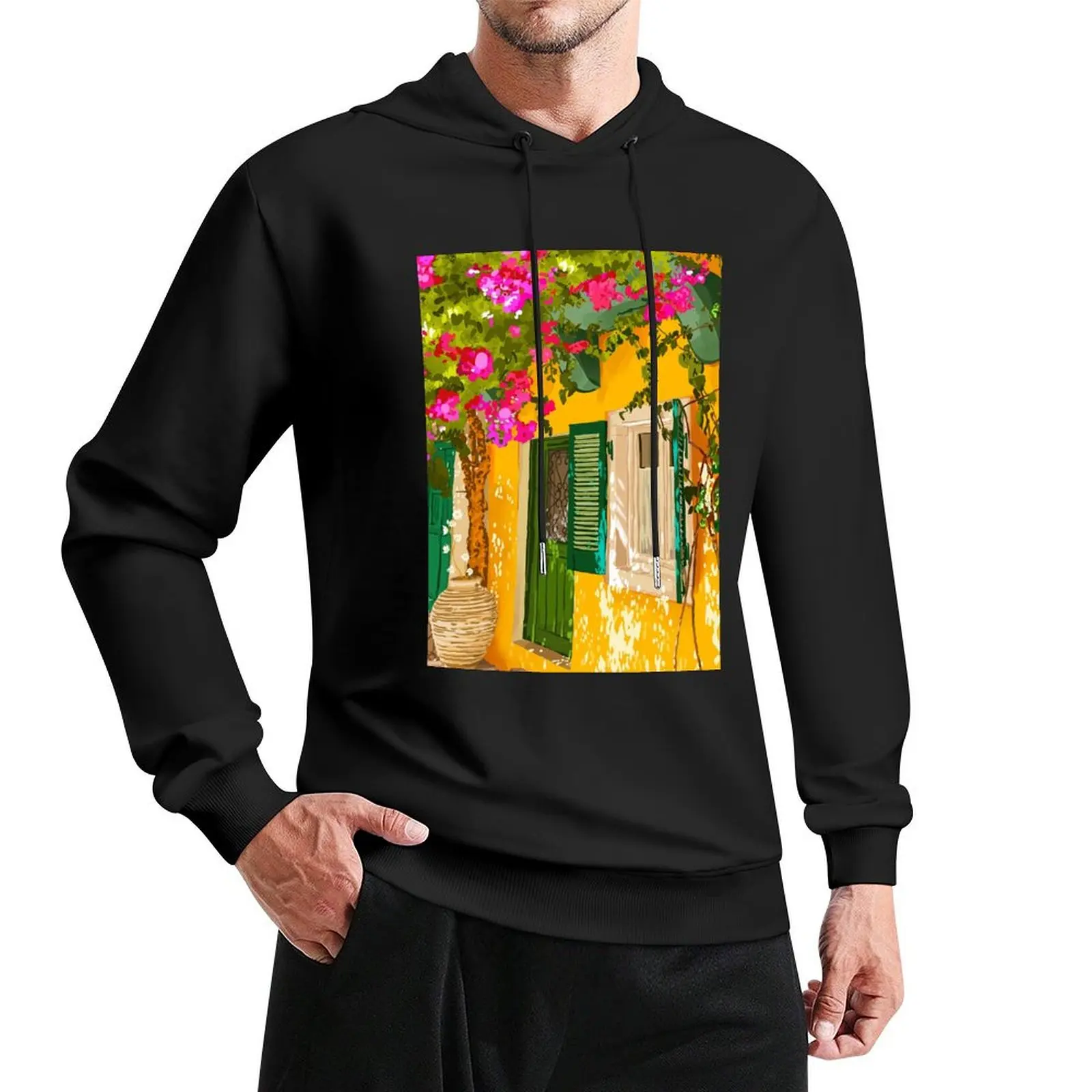 

Living in the Sunshine. Always. Summer Exotic Travel Architecture Italy Sicily Boho Buildings Pullover Hoodie