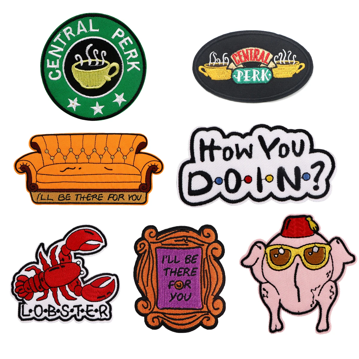 Funny Comedy Embroidered Patches For Clothing Thermoadhesive Patches Iron on Patches DIY Jackets Sew Stickers For Friends