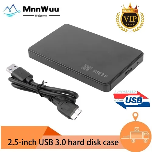 MnnWuu-caja de disco duro USB 3,0 a SATA de 2,5 pulgadas, carcasa de disco SD de 5Gbps, HDD SSD, carcasa de disco duro externo para Notebook, PC de escritorio