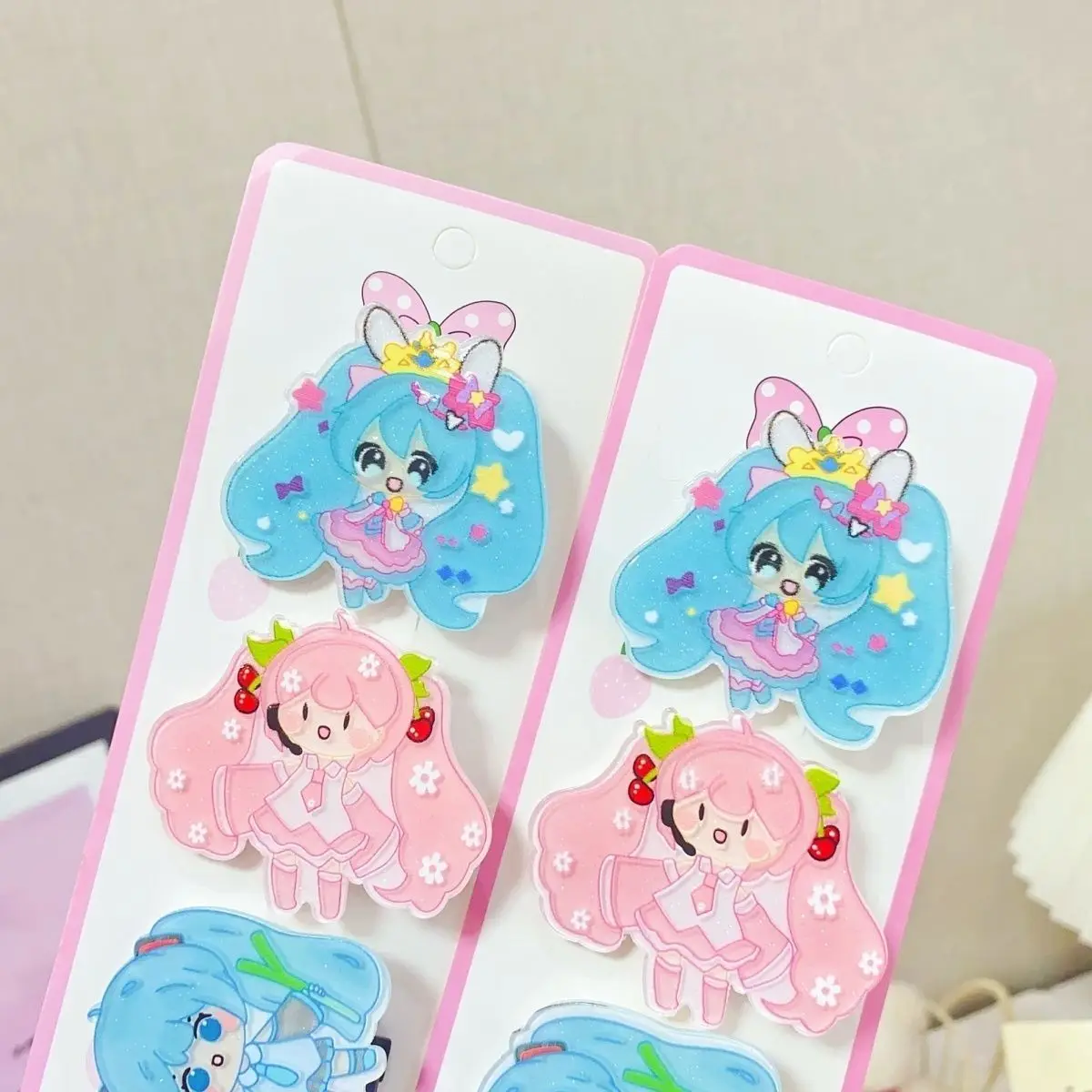 Hatsune Miku cartoon hair clip side clip cute claw clip, suitable for students, girl bangs accessory, gift for friends view 3