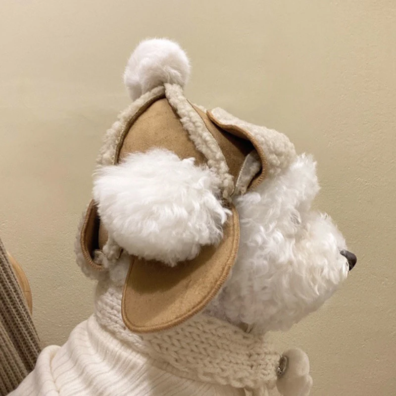 Hat For Dogs Winter Warm Hat Puppy Teddy Costume Christmas Clothes Santa Dog Cats Costumes Chihuahua Party Accessories