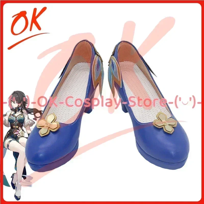 

[На заказ] RUAN MEL обувь для косплея игра Honkai Star Rail аниме реквизит для ролевых игр Хэллоуин карнавал вечерние туфли из искусственной кожи на каблуке