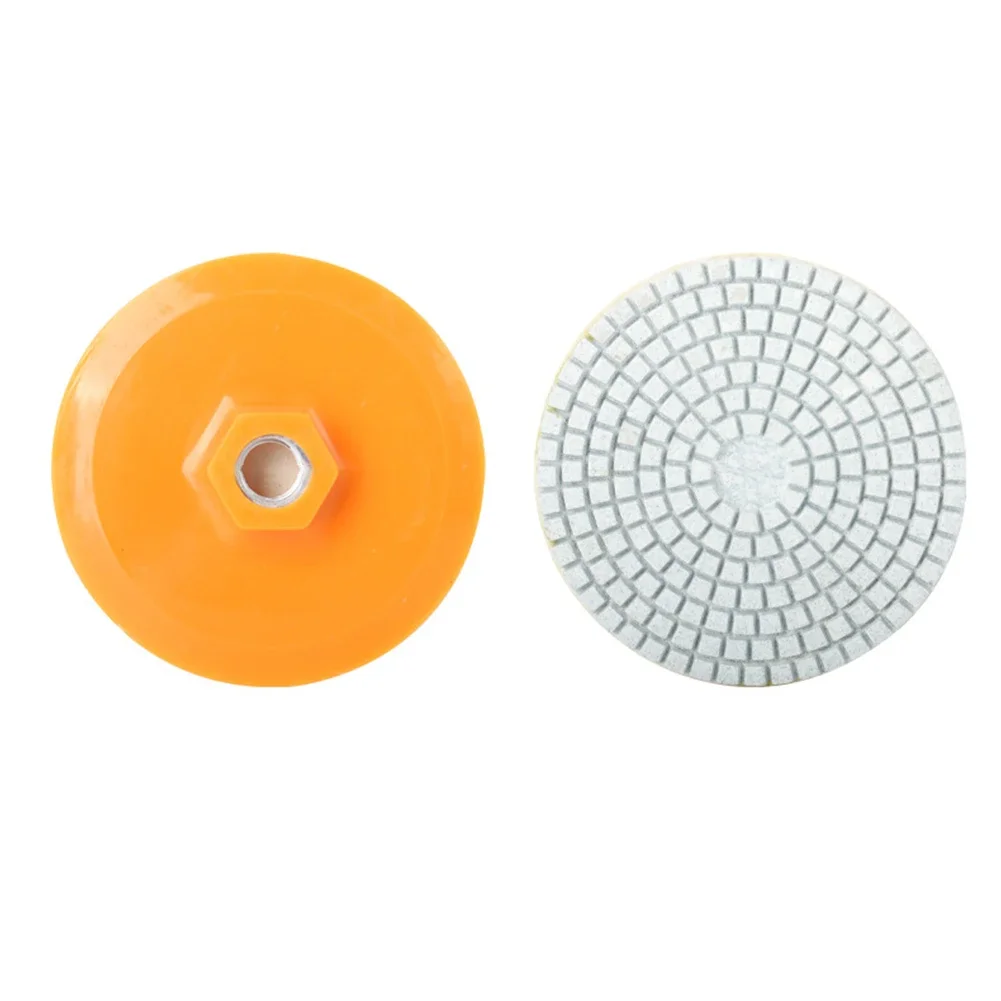 

3pcs 4 Inch Integrated Trimming Polishing Disc Wet/Dry Polishing For Granite Marble Concrete Tile Glass