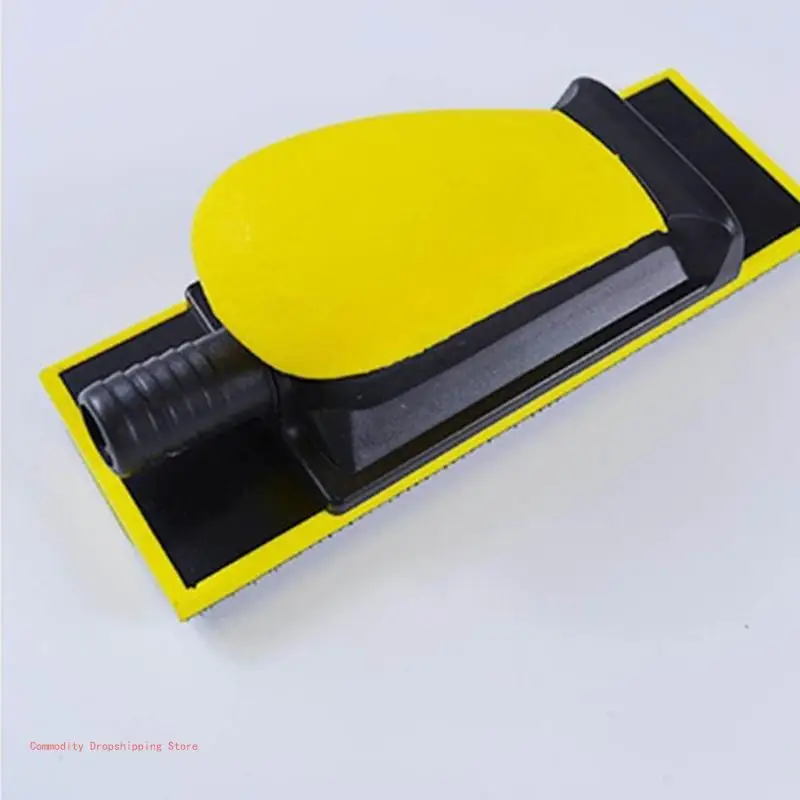 Lightweight Hand Sanding Block PU Foam Comfortable Grip Multi Hole Hook and Loop Discs for Long-term Operation Not Tired