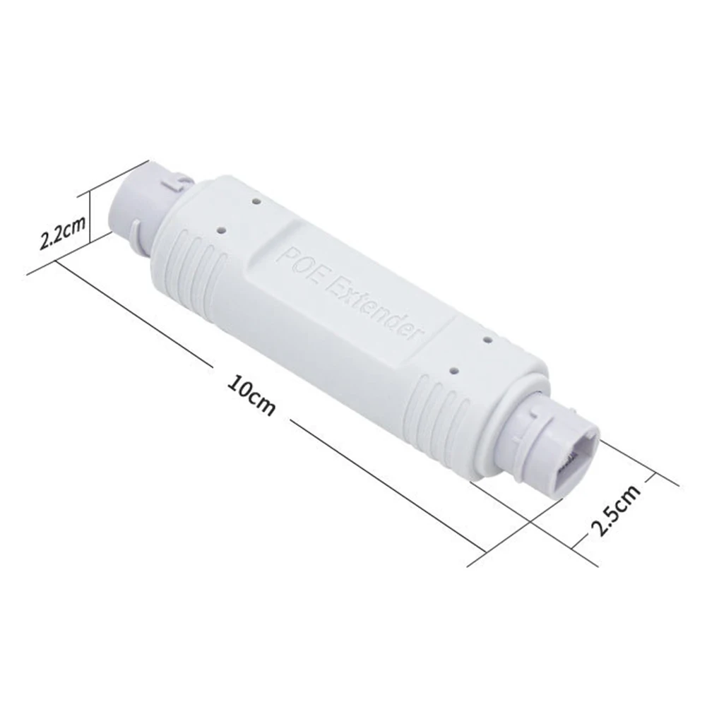 48V POE Extender/Repeater Plug and Play Waterproof PoE Extender 10/100Mbps Ethernet Extension for PoE Switch NVR IP Camera