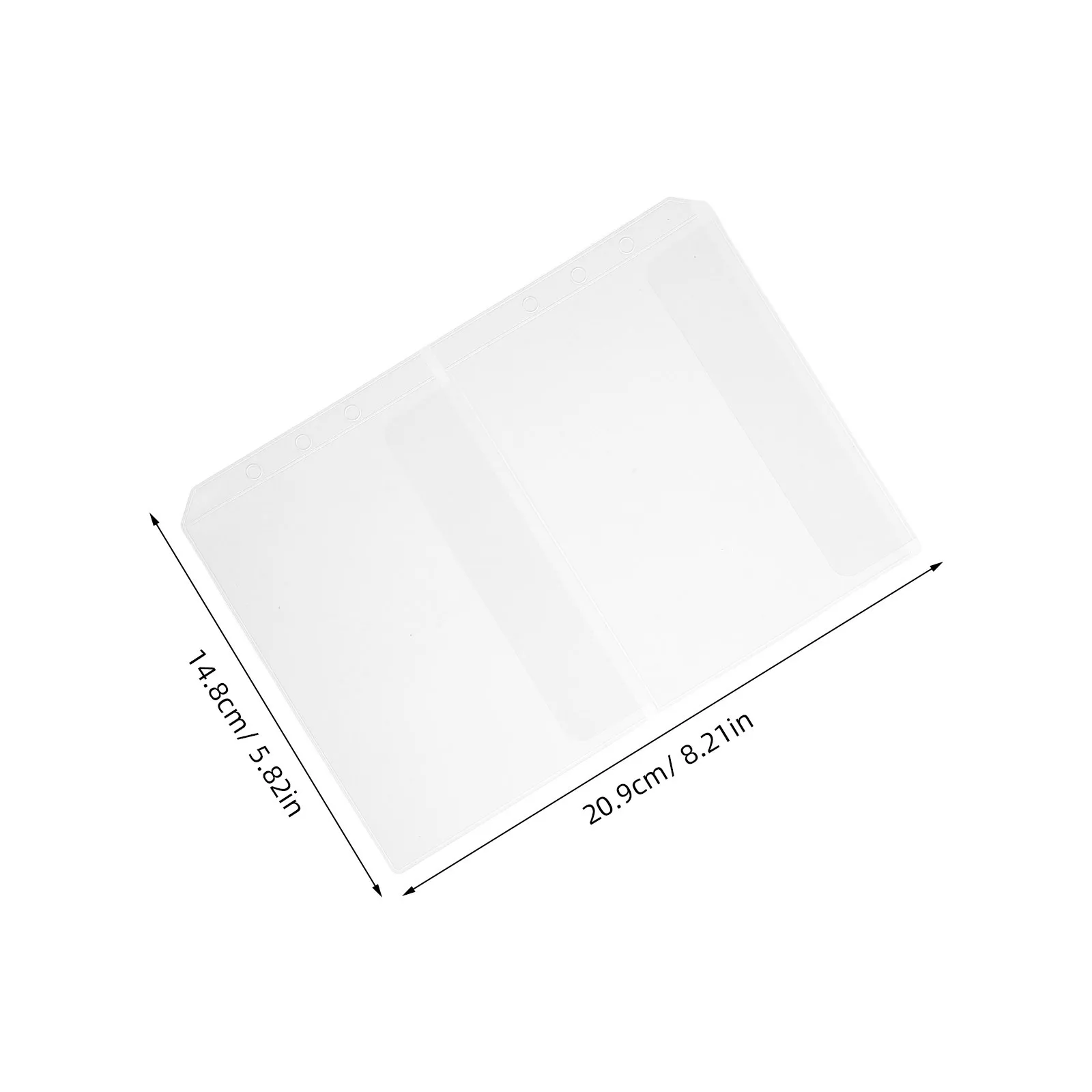 24pcs Loose Leaf Pockets A6 Size Waterproof Insert Pouch Clear Zipper Document Filing Bags For Receipts Name Cards Cash Budget