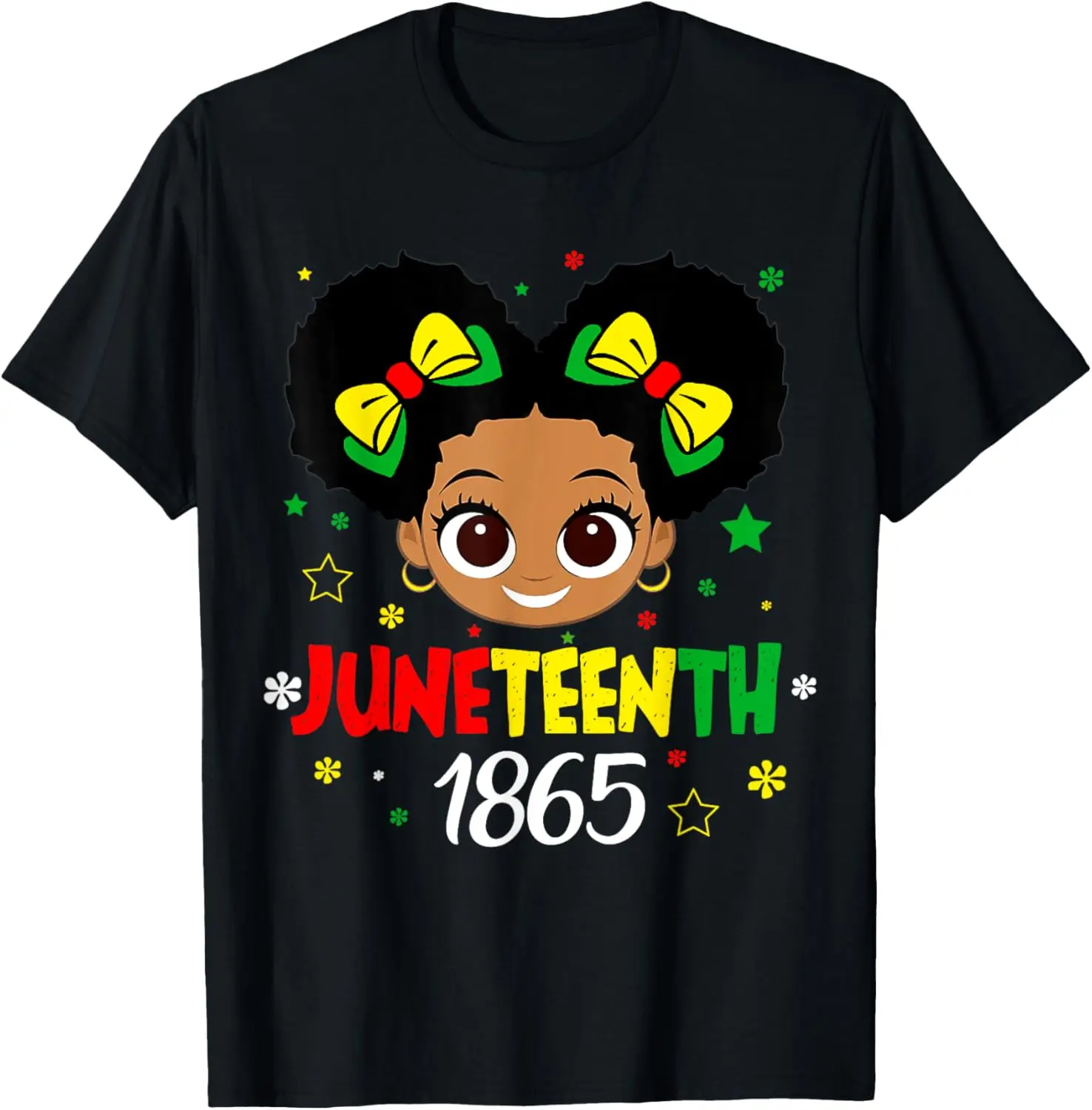 

Juneteenth Celebrating 1865 Cute Black Girls Kids Toddler T-Shirt