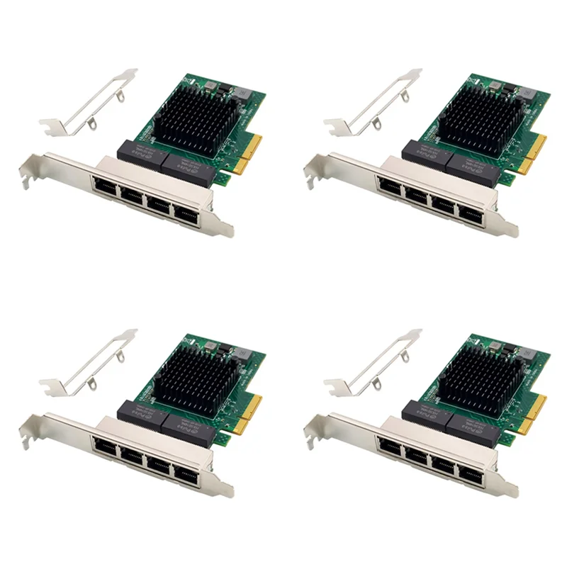 

REPLA-4X PCI-E X4 Server Network Card BCM5719 4 Port RJ45 Gigabit Ethernet Server Adapter PCI-E Network Card Adapter