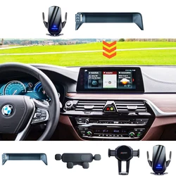 For BMW 5-Series G30 6GT G32 2018 2019 2020 Car Phone Holder Screen Fixed Navigation Bracket 15W Wireless Charging Accessories