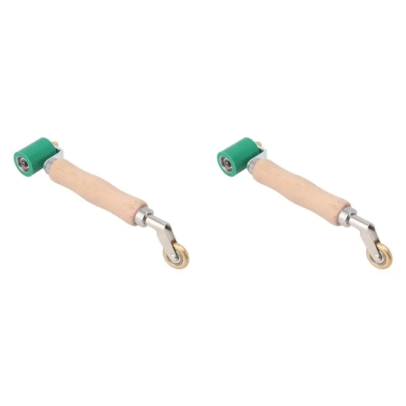 

AT05-2 шт. 40 мм Валик для швов обоев, стальной, с деревянной ручкой, силиконовый валик для швов, двойного назначения, латунное колесо для сварки ПВХ B