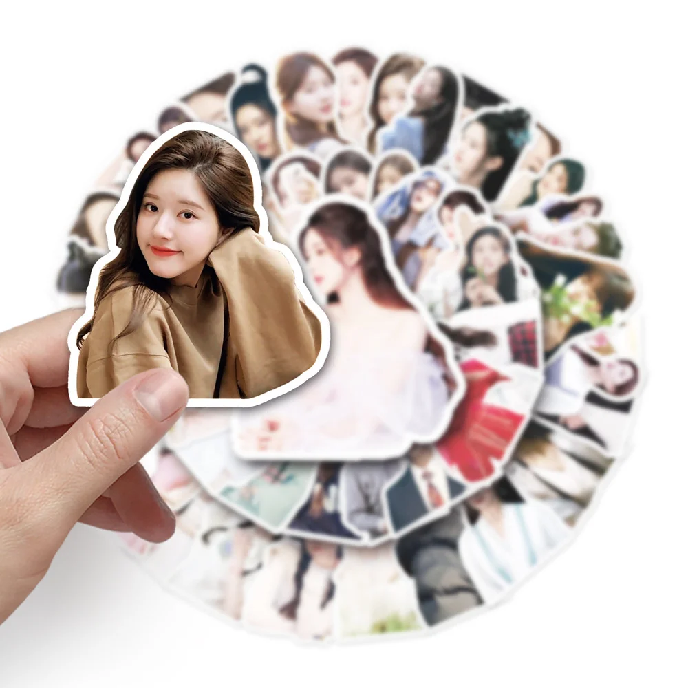 Pegatina de cuenta de mano de mago femenino, 50 piezas, Zhao Lusi, decoración para teléfono móvil, papelería, decoración, álbum de recortes, tarjeta de Idol