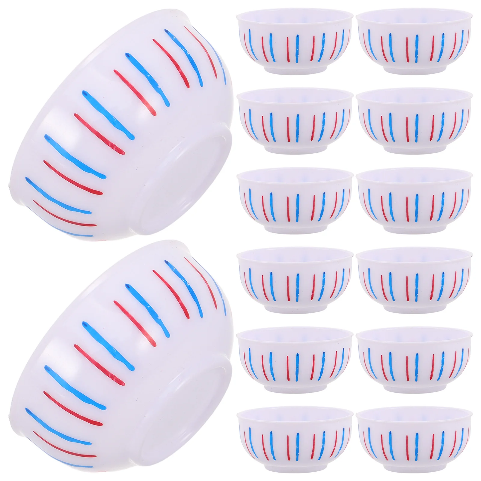 ชุดของเล่นครัวจิ๋ว 20 ชิ้น จานชามพลาสติกจำลองขนาดเล็ก ถ้วยใส่เครื่องปรุง ของตกแต่งจิ๋ว