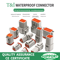 1/5/10 Sets  DT 2P/3P/4P/6P/8P 22-16AWG Waterproof Deutsch Connector deutch connectors Plug Kit DT06-2S DT04-2P  DT04-3P