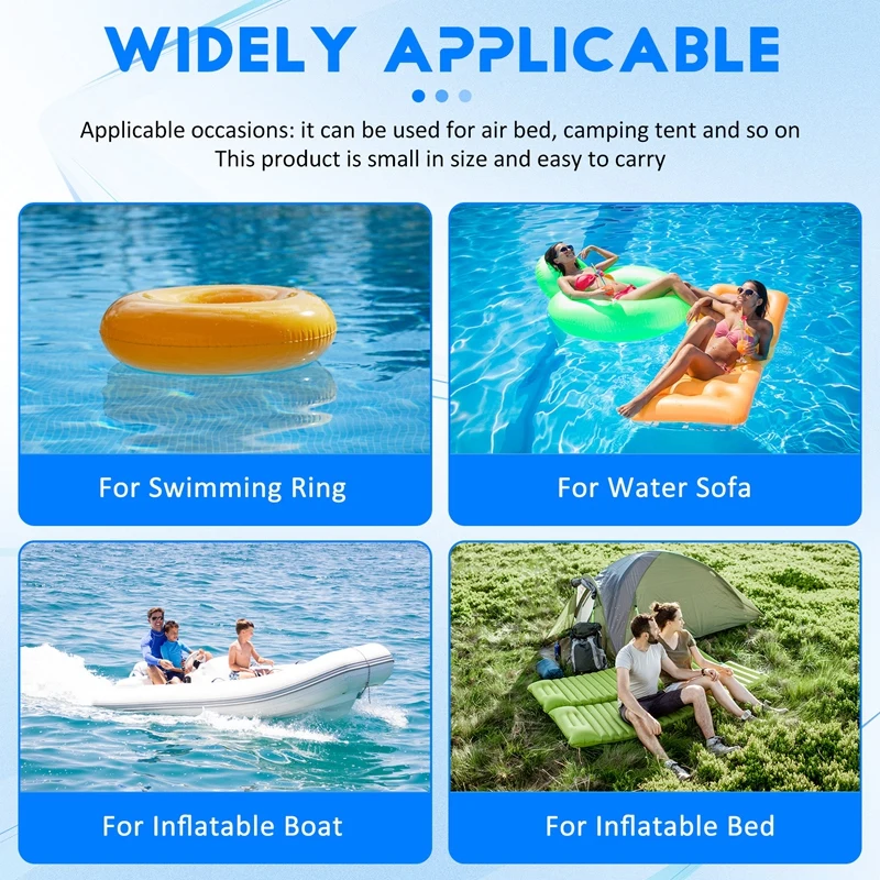 A76F-Black Camping Utility Tool Air Bed Air Inflation Tool 600W Air Compressor Portable Air Mat Electric Air Pump EU Plug