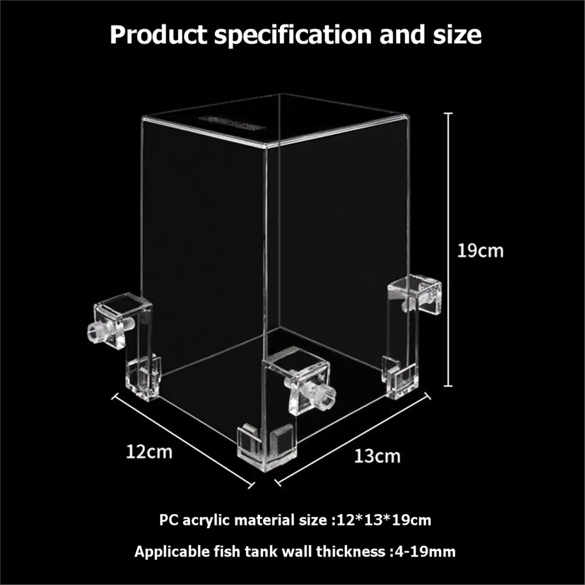 Desktop Fighting Fish Tank Negative Pressure Transparent Ecological Aquarium
