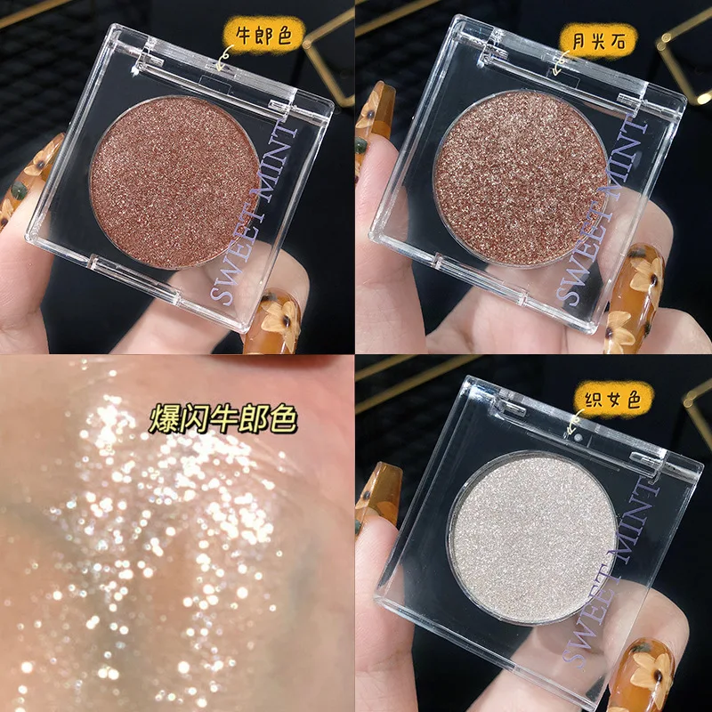 Paleta de sombras SWEET MINT Ultra Glitter - Maquiagem iluminadora metálica Shimmer Galaxy Diamond |   Cosmico Pigmentado de Longa Duração