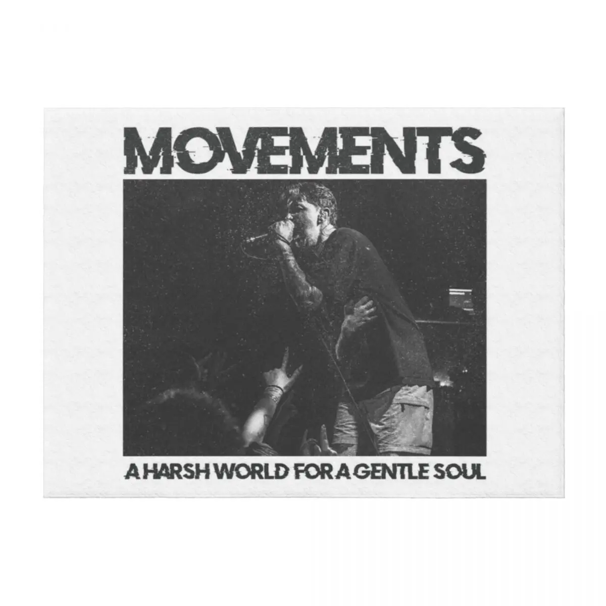 

Movements - A Harsh World For a Gentle Soul - Living Apology Throw Blanket Flannel Fabric Summer Bed covers Blankets