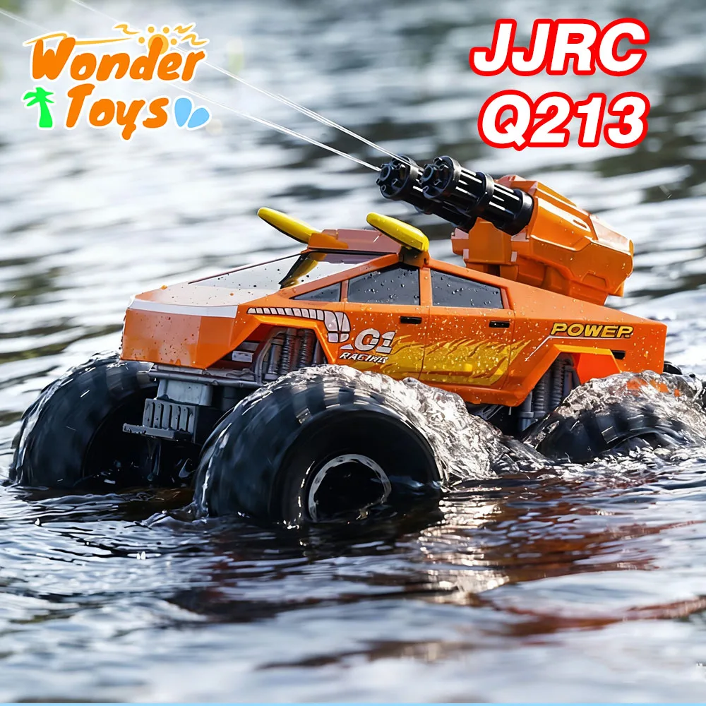 JJRC Q213 Rc Offroad Car Pick-Up Truck Amphibious Remote Control Climbing Vehicle Shooting Water Gun Competition Race Car Boys