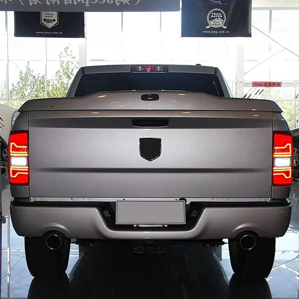 1 Pair Car Exterior LED Taillight For Dodge Ram 1500 2009-2019 Ram 2500 2002-2006 2007-2008 With Yellow Turn Signal Lights