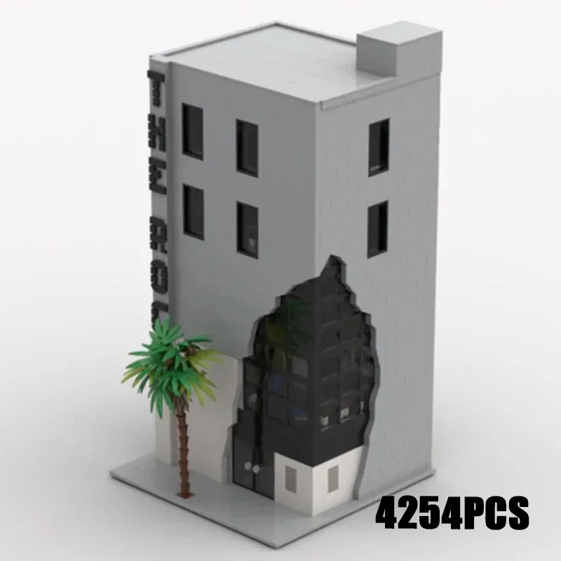 

Street View Model Moc Building Bricks Office Building The Rock Technology Modular Blocks Gifts Christmas Toys DIY Sets Assembly