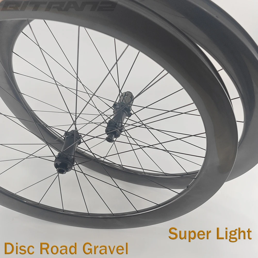 

Light 700C 38mm 32mm Wide Road Bike Wheelset Disk Gravel Bicycle Carbon 35/40/45/50/55/60mm Tubeless Hook Hookless Goldix R180