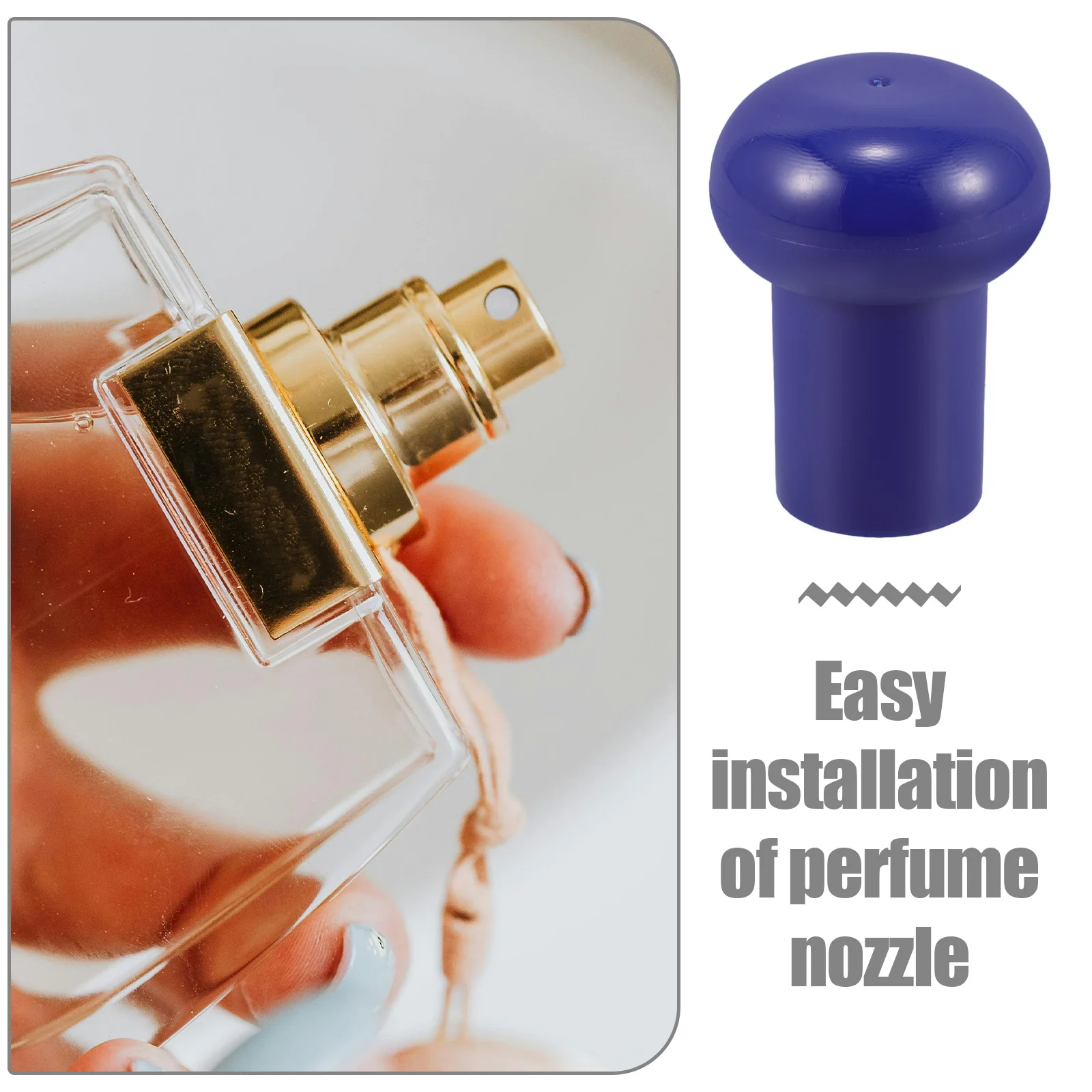 Przenośne narzędzie do zaciskania butelek na perfumy, łatwa instalacja, ręczne narzędzie do wciskania głowicy rozpylacza do plastikowych butelek na perfumy w kształcie karty.