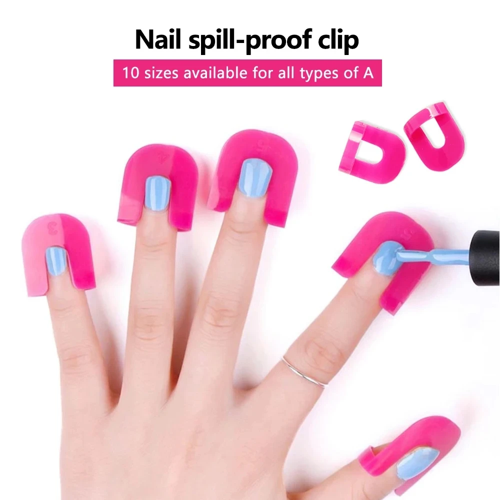 26PCS/Bag Spill-Proof Nail Model Clip for Easy and Mess-Free Nail Art and Polish Application Nail Art Tool Accessories