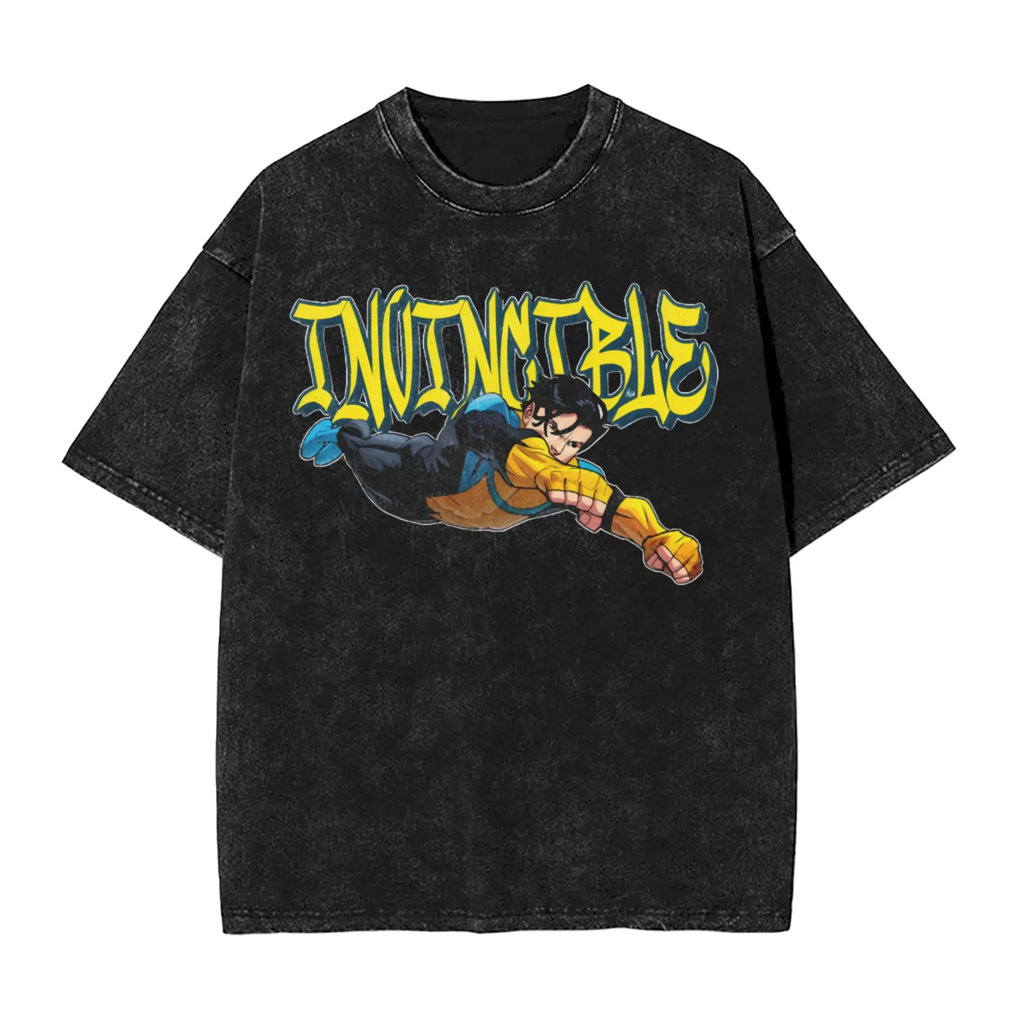 Invincibles Mark Grayson Graffiti Style Art Men T Shirt Novelty Tees Short Sleeve Crew Neck T-Shirts 100% Cotton Original Tops
