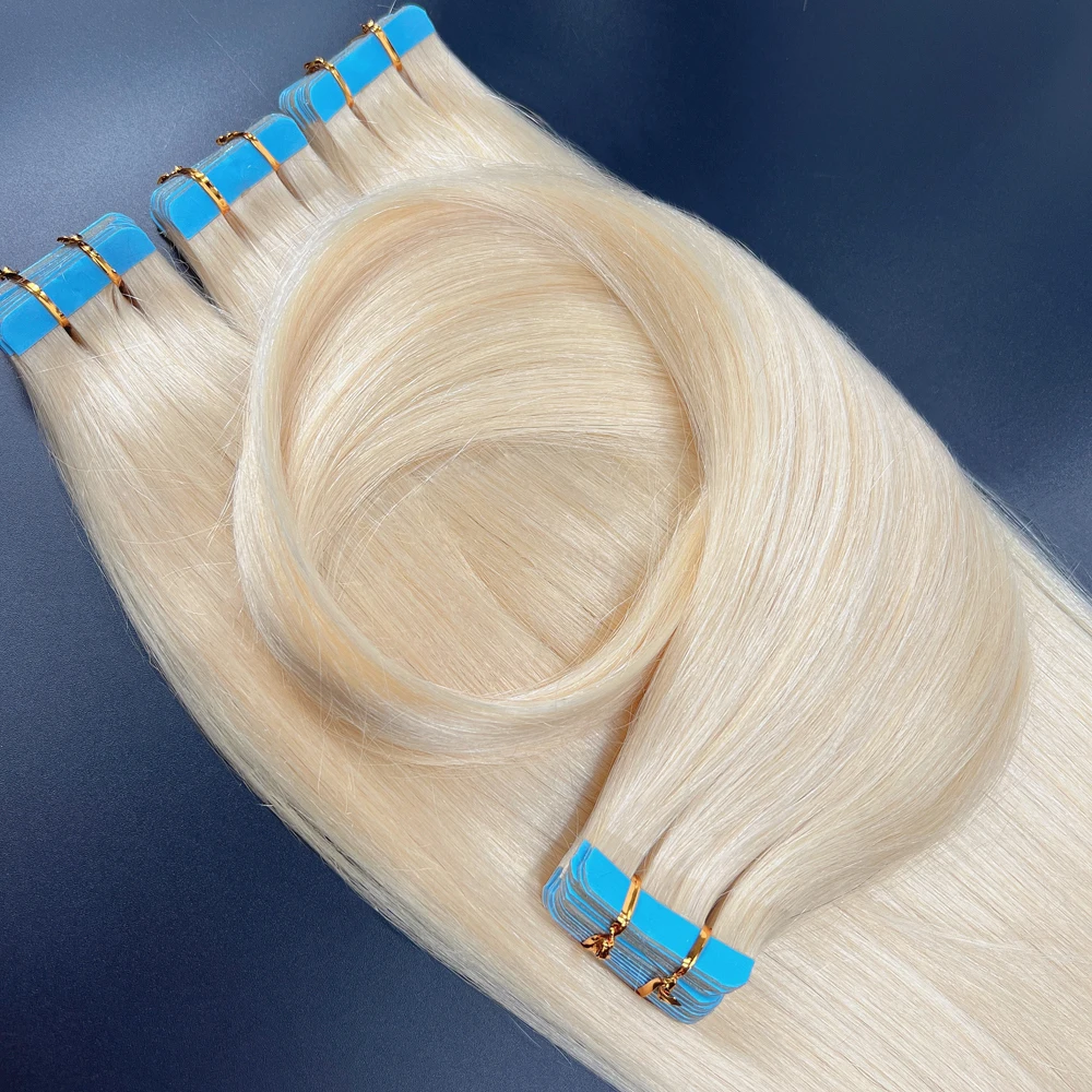 NNHAIR Invisible Tape In Human Hair Extensions 100% Remy Hair 14Inches-24Inches 30G-70G High Quality For Woman