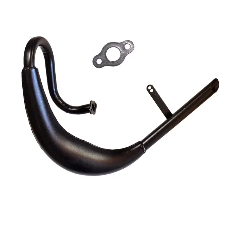 Fatty Belly Pipe Exhaust Muffler Black Fit for 50cc  60cc 66cc 80cc 2-Stroke Engine Motor Motorized Bike Gas Engine Motor Parts