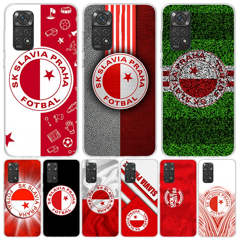 Funda de teléfono Sk Slavia Praha República Checa para Xiaomi Redmi Note 13 12S 12 11S 11T 11E Pro Plus 10S 10 9S 9 8T 8 7 arte personalizado