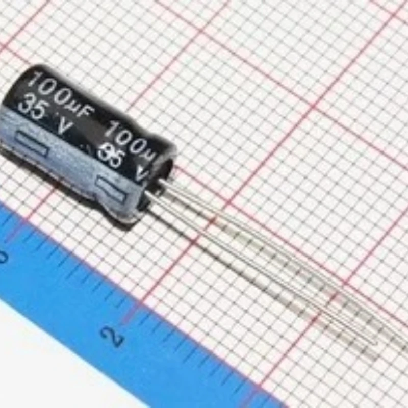 1000PCS 35V 100UF 100UF 35V High frequency low resistance   Electrolytic Capacitors Size:6*12 best quality New origina