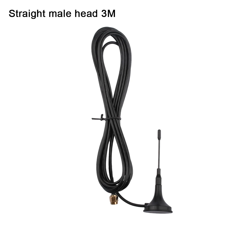 SMA Straight Male 433-860MHz 900-1800MHZ Wifi Antenna High Gain Magnet Base Sucker Antennas for Communications 3M