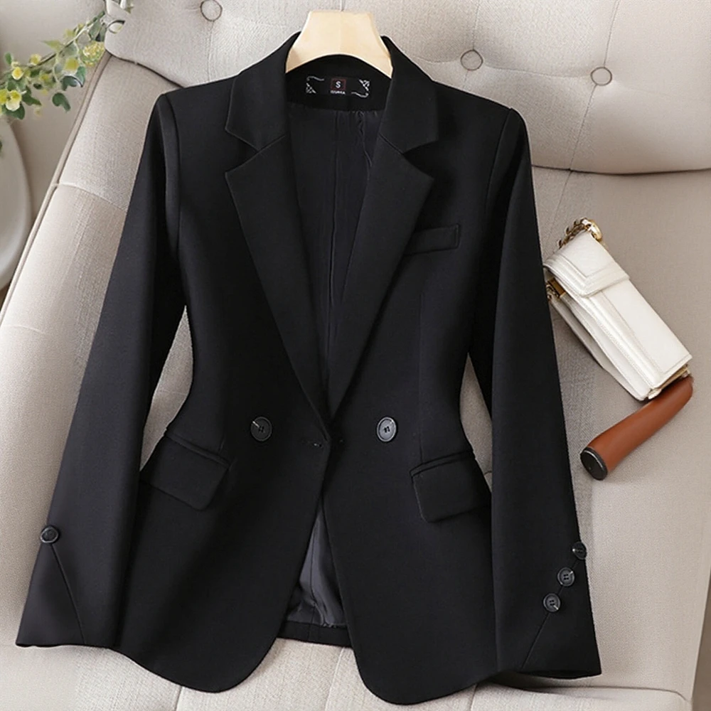 

Повседневный стильный костюм с длинными рукавами и прямыми рукавами, индивидуальный крой, женская модная верхняя одежда высшего класса, деловая повседневная верхняя одежда
