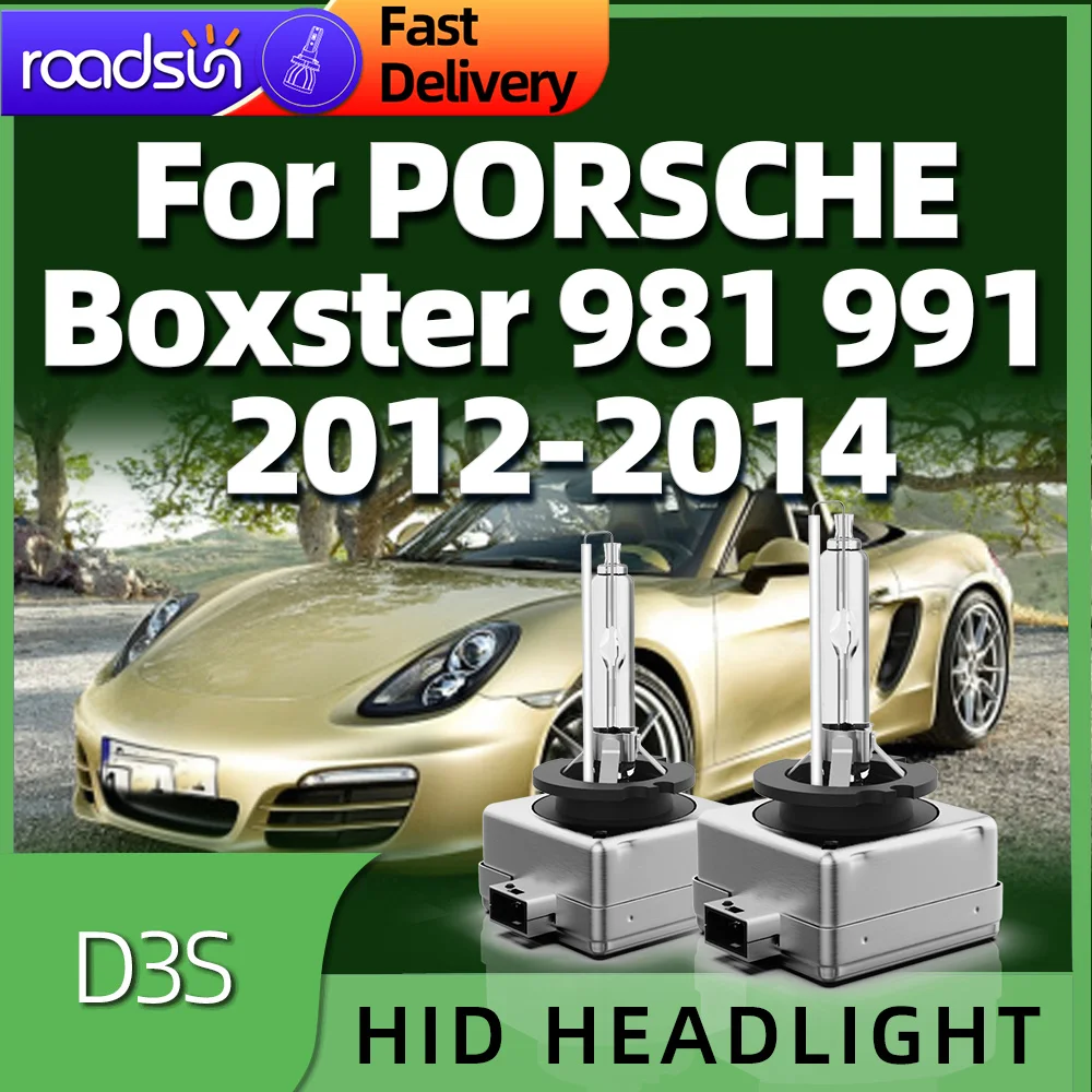 

2Pcs Xenon Car Headlight D3 6000K White Hid Light 12v 35W Headlamp For PORSCHE Boxster 981 991 2012 2013 2014