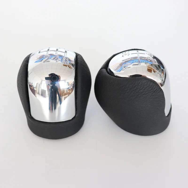 

Кожаная ручка переключения передач, шарообразная головка рычага механической коробки передач, головка рычага КПП, рычаг переключения передач и головка рычага для Opel Vectra C.