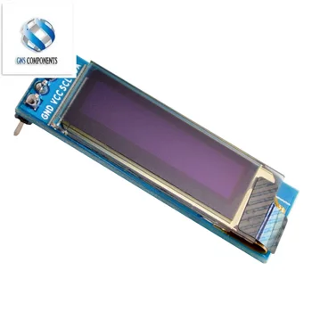 0.91 inç 12832 beyaz ve mavi renk 128X32 OLED LCD LED ekran modülü 0.91 "IIC iletişim