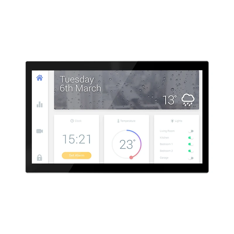 TFL Sunworld YC-SM08M Control4 Loxone Apps 2GB لوحات اللمس الأتمتة الصناعية مع سعة الذاكرة