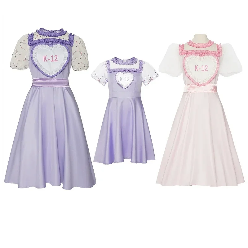 Halloween cosplay costume, crying ghost school memories K-12 purple pink dress cosplay stage performance costume