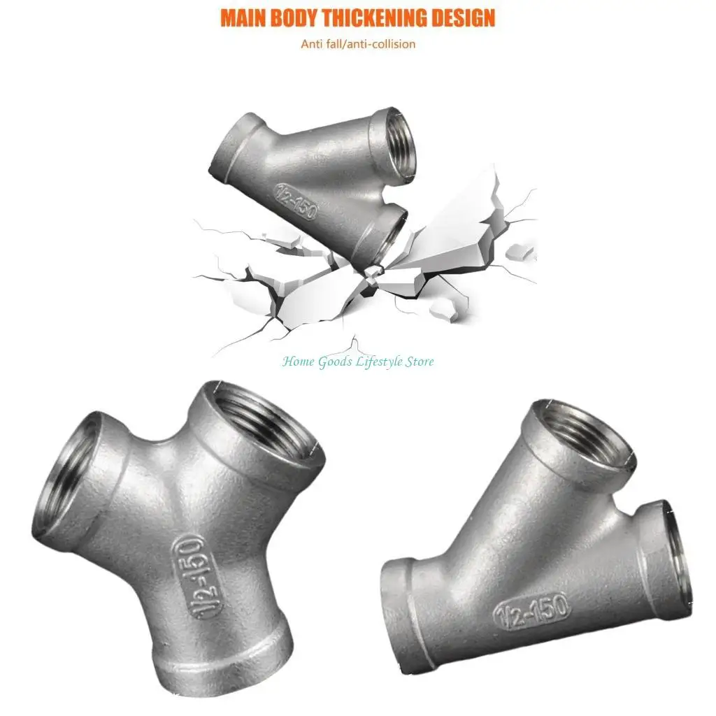

E74E Reliable 304 Stainless Steel Threaded Tees Pipe Fitting For Multiple Directions