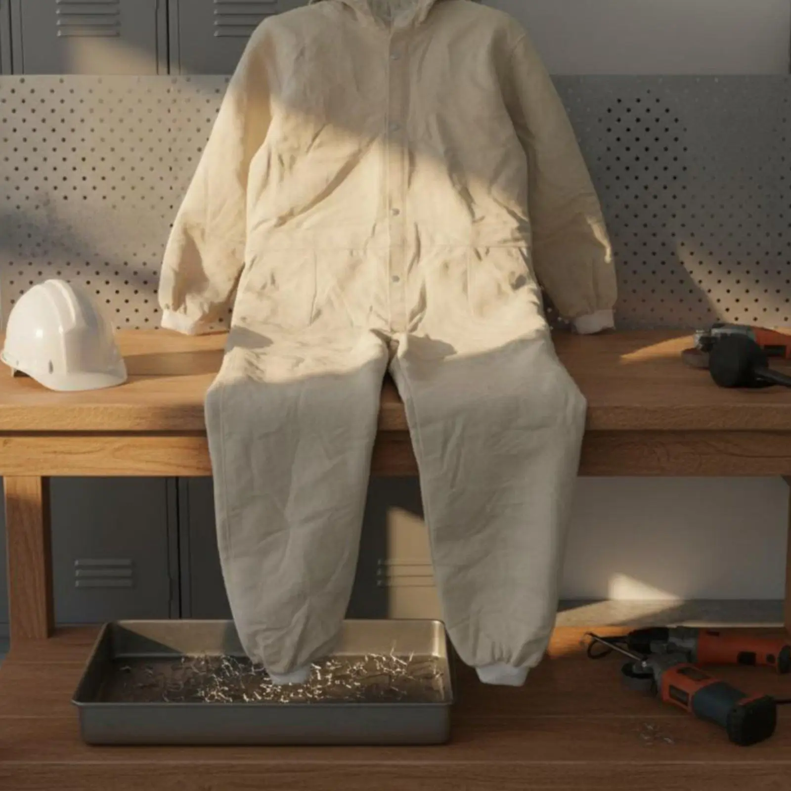 Canvas Sandblasting Suit Protective Work Coverall for Workshop Surface Grinding and Industrial Painting