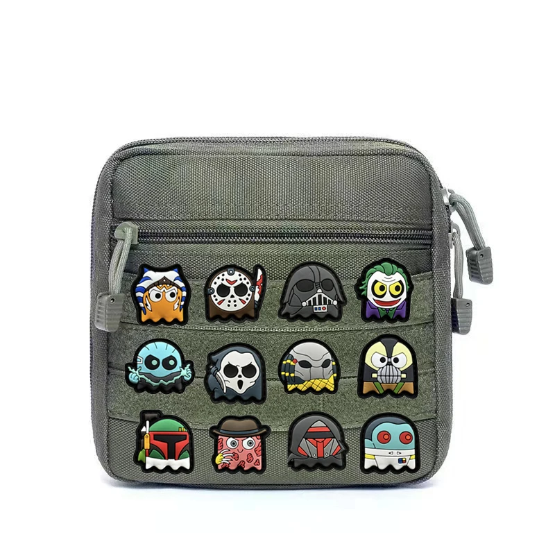 Newly Designed Rubber Patch Anime Series Bag Accessories Alphabet Backpack with Hook and Loop Patches for Clothing