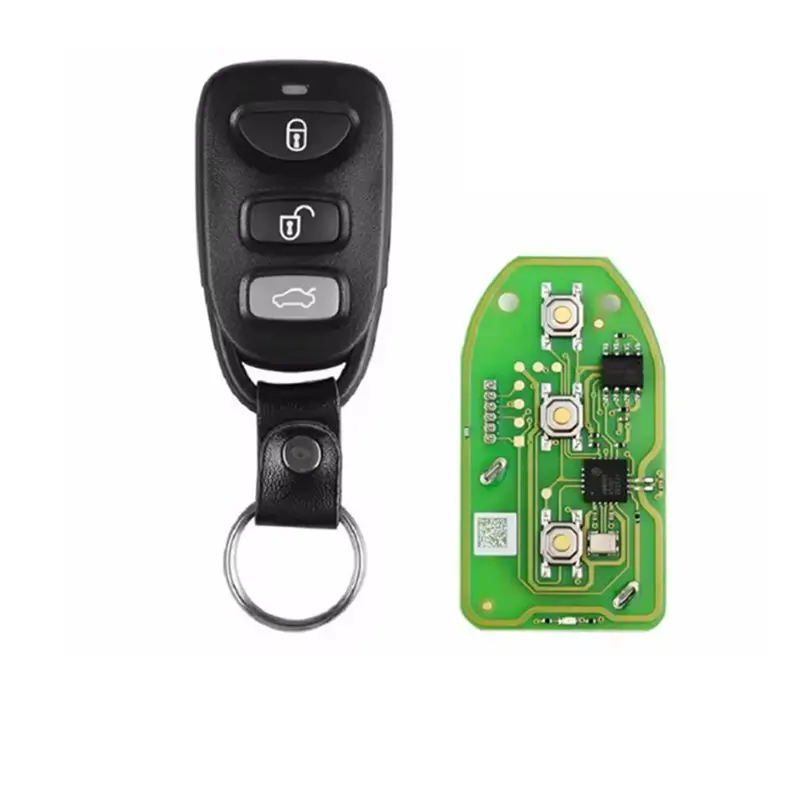 

XKHY01EN Рабочий дистанционный ключ для Hyundai 3 + 1 кнопка конфигурации, включая чип, английская версия для Xhorse VVDI Key Tools