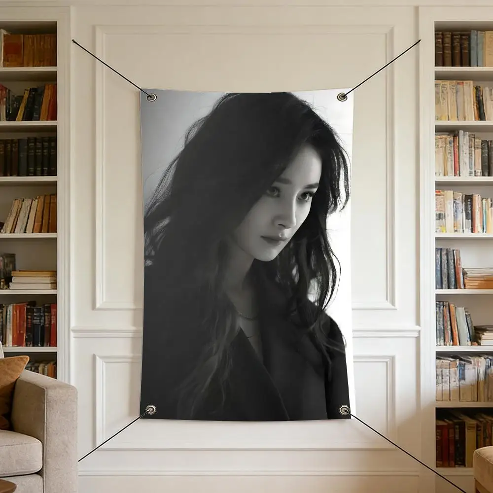 Celebrity Y-Yang Mi Flags Warm Home Flag 4 Grommets Wrinkle Free Indoor Outdoor