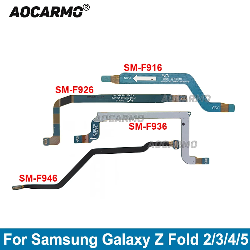 Aocarmo Signal Antenna Flex Cable Replacement Repair Parts For Samsung Galaxy Z Fold 2 3 4 5 Fold5 Fold4 F936 f946 F926 F916