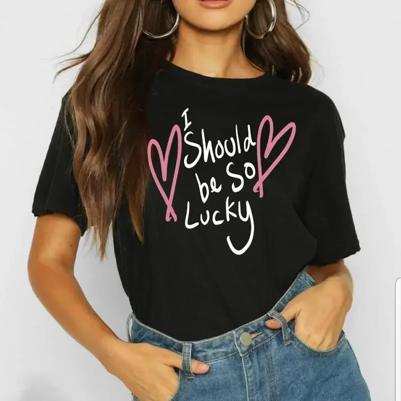 Kylie Minogue T Shirt I Should Be So Lucky 2025 Concert Uk Pop Music